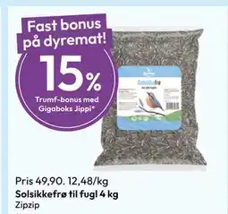 Gigaboks Solsikkefrø til fugl 4 kg, Medlemspris tilbud