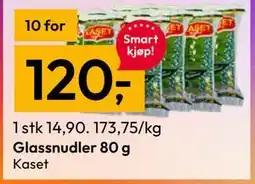 Gigaboks Glassnudler 80 g tilbud