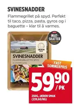 Meny SVINESNADDER tilbud