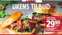 Meny FERSK NORSK ANGUSBURGER tilbud