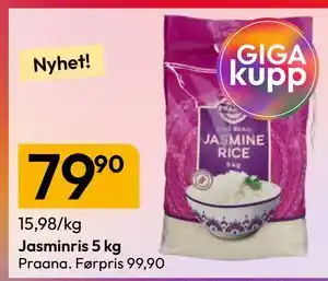Gigaboks Jasminris 5 kg tilbud