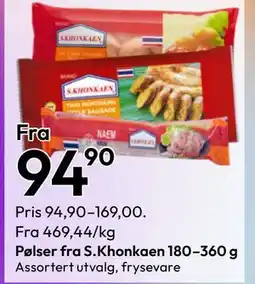 Gigaboks Pølser fra S.Khonkaen 180–360 g tilbud