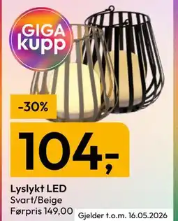 Gigaboks Lyslykt LED tilbud