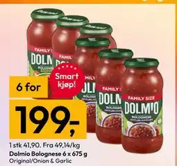 Gigaboks Dolmio Bolognese 6 x 675 g tilbud