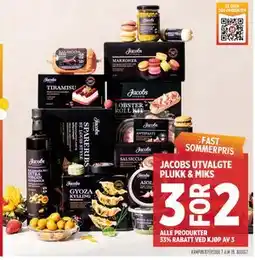 Meny JACOBS UTVALGTE PLUKK & MIKS tilbud