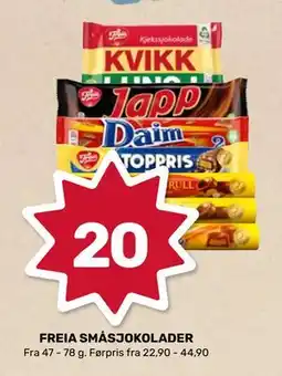 Matkroken FREIA SMÅSJOKOLADER tilbud