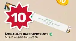 Matkroken ÄNGLAMARK BAKEPAPIR 18 STK tilbud
