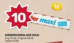 Matkroken KINDERSJOKOLADE MAXI tilbud