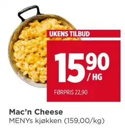 Meny Mac’n Cheese tilbud