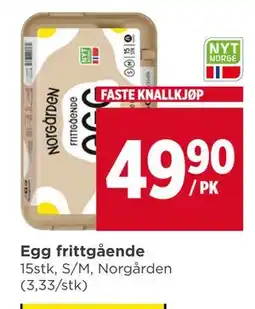 Meny Egg frittgående tilbud