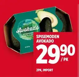 Meny SPISEMODEN AVOKADO tilbud