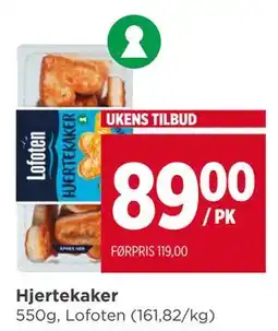 Meny Hjertekaker tilbud