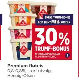 Meny Premium fløteis tilbud