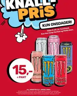 Matkroken ALL MONSTER 0,5 L SINGEL BOKS tilbud