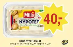 Coop Prix MILLS NYPOTETSALAT tilbud