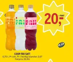 Coop Prix COOP FRII SAFT tilbud