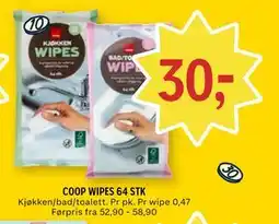Coop Prix COOP WIPES 64 STK tilbud