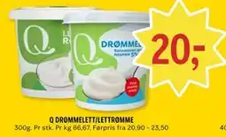 Coop Prix Q DRØMMELETT/LETTRØMME tilbud