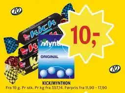 Coop Prix KICK/MYNTHON tilbud
