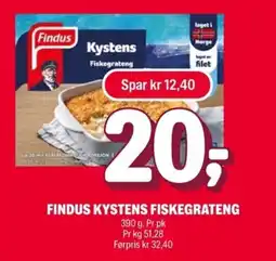 Coop Extra FINDUS Kystens fiskegrateng tilbud