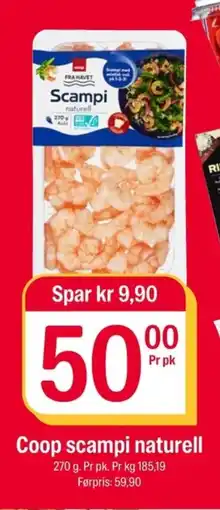Coop Extra COOP Scampi naturell tilbud