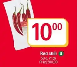 Coop Extra Rød chili tilbud