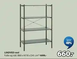 JYSK LINDVED reol tilbud