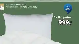 JYSK 2 stk. puter tilbud