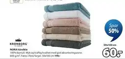 JYSK NORA håndkle tilbud