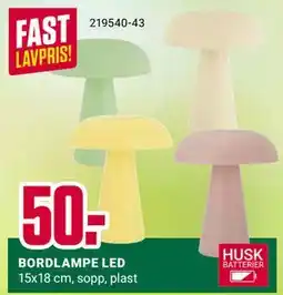 Europris BORDLAMPE LED tilbud