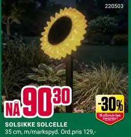 Europris SOLSIKKE SOLCELLE tilbud