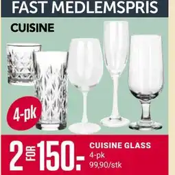 Europris CUISINE GLASS, Medlemspris tilbud