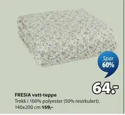 JYSK FRESIA vatt-teppe tilbud
