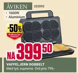 Europris VAFFELJERN DOBBELT tilbud