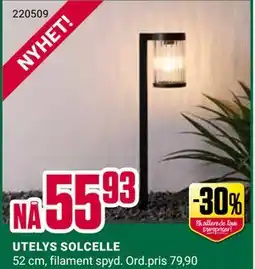 Europris UTELYS SOLCELLE tilbud