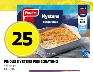 Bunnpris FINDUS KYSTENS FISKEGRATENG tilbud