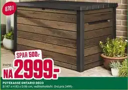 Europris PUTEKASSE ONTARIO DECO tilbud