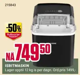 Europris ISBITMASKIN tilbud