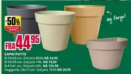 Europris CAPRI POTTE tilbud