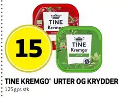 Bunnpris TINE KREMGO' URTER OG KRYDDER tilbud