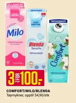 Europris COMFORT/MILO/BLENDA tilbud
