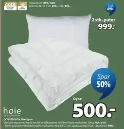 JYSK DOWNTOUCH fiberdyne tilbud