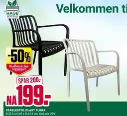 Europris STABLESTOL PLAST FLORA tilbud
