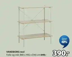 JYSK VANDBORG reol tilbud