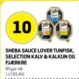 Bunnpris SHEBA SAUCE LOVER TUNFISK, SELECTION KALV & KALKUN OG FJÆRKRE tilbud