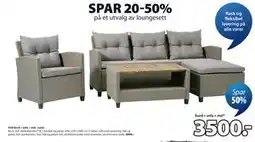 JYSK VEN bord + sofa + stol - natur tilbud