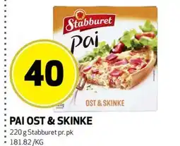 Bunnpris PAI OST & SKINKE tilbud