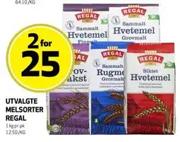 Bunnpris UTVALGTE MELSORTER REGAL tilbud