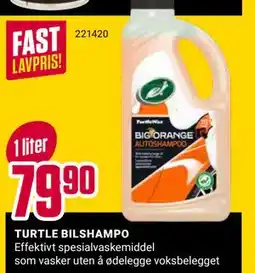 Europris TURTLE BILSHAMPO tilbud