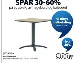 JYSK HOBRO kafébord tilbud